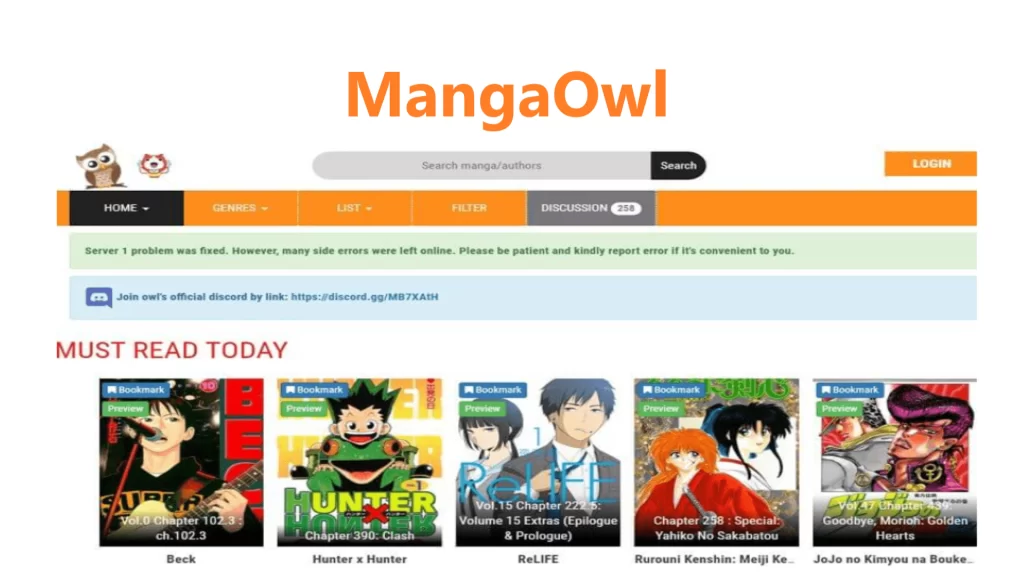 Why is the MangaOwl website not working?